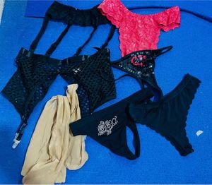 Garter Belt With Thong Stocking