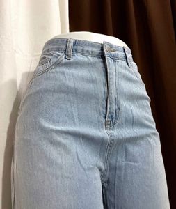 Light Blue Wide Length Baggy Zeans