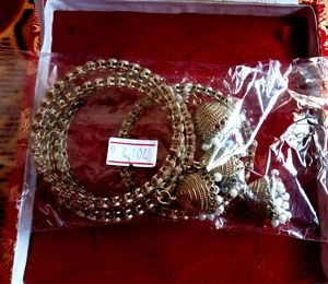 Kundan Bangles with Charms