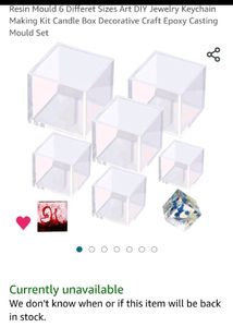 5 pieces resin mould of different sizes