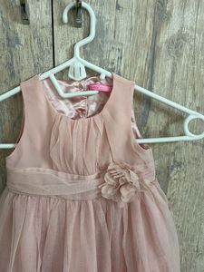 Pink Tulle Flower Girl Dress