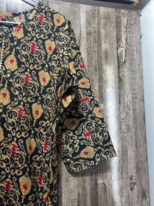 Black Printed Suit
