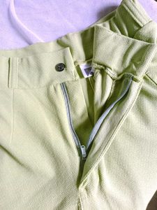 Sage Green Wide Leg Trousers