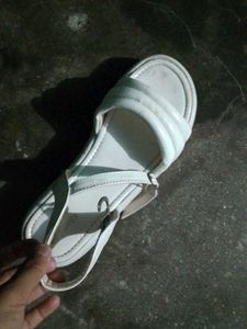 White Heel Sandals
