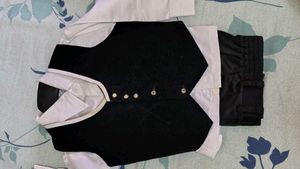 3 Piece White Suit For Boys