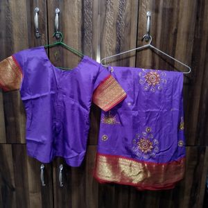 Traditional Silk lehenga😍 (Pattu pavadai)