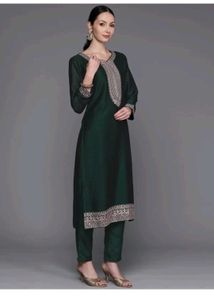 Indo Era Ethnic Kurta with Trousers &amp; Dupatta