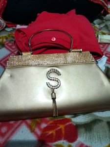 Golden Colour New Clutch