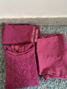 Stitched Boat Neck Suit