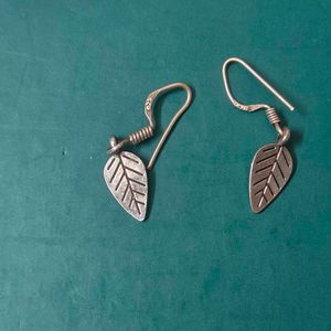 92.5 Silver Leaf Earrings