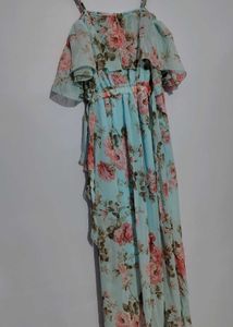 Floral Chiffon Maxi Dress
