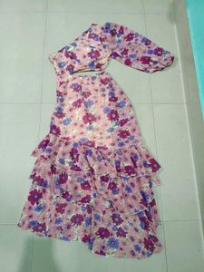 Tokyo Talkies Floral One-Shoulder Dress