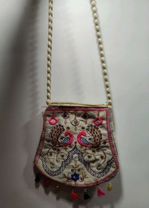 Embroidered Sling Bag