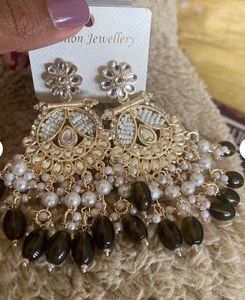 Elegant Kundan Dangle Earrings