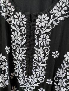 Black Beautiful Handwork Chikankari Kurta