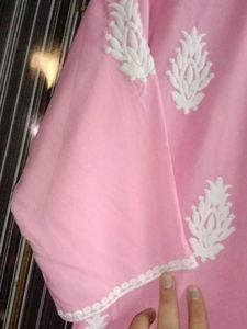 Pink Chikankari Kurti🌸