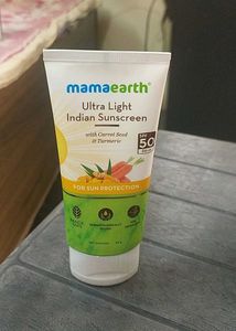 Mamaearth Ultra Light Indian Sunscreen &amp; Face Wash