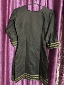 Brown &amp; Gold Sharara Suit