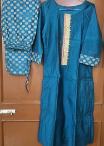 Teal Kurta Set