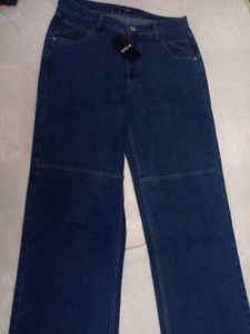 SHEIN Full Length Knee Panelled Straight Fit Jeans