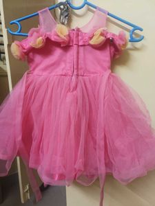 Pink Flower Girl Dress