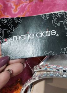 Silver Block Heels From Marie Claire By Bata
