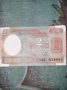 2 Rupee rare Note