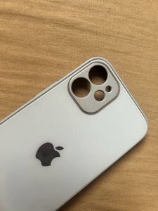 Light Grey Glass Back Cover for iPhone 12 Mini