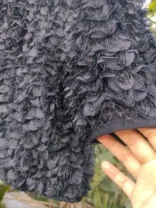 Black Textured Top
