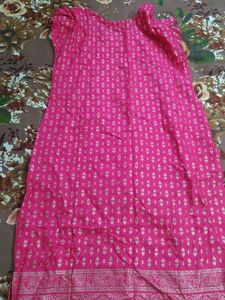 Pink Printed Kurta