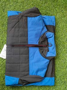Heavy Quality Blue &amp; Black Color  Puffer Jacke