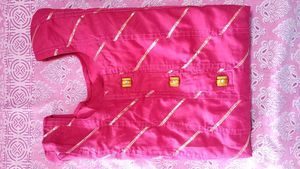 Chanderi Silk Kurti Set With Wedding Saree
