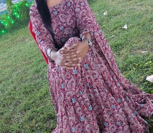 Paisley Print Long Sleeve Dress