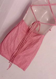 Pink Backless 🎀🌷🌸🥵Dress