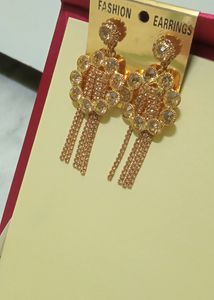 Combo Of Two Earrings Blue And Golden