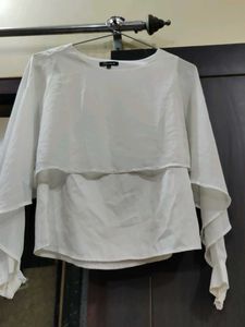 Elegant White Layered Top
