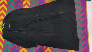 Elegant Black Abhaya Burqa