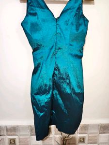 Elegant Teal Bodycon Dress Size Extra Small