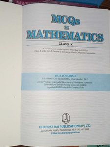 Mcqs Class 10 Rd Sharma