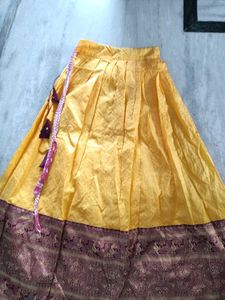 Yellow Ethnic Skirt