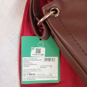 Caprese Orignal Dark Choco Faux Leather Handbag