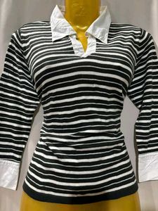 Striped Knit Sweater