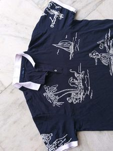 Novelty Print Polo Shirt