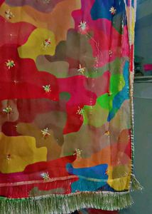 Price Drop by 200  Multicolour Rajputi Odhna