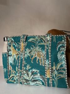 💚Green Cotton Trendy Tote 💚