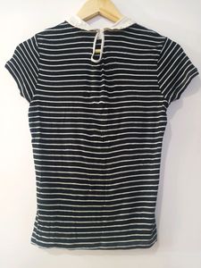 Redtag Women Black And White Striped Bust 32 |Wais