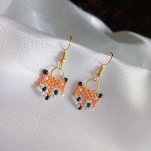 Beaded Fox Earrings🦊