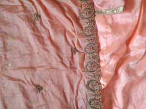 Peach Embroidered Kurta Set
