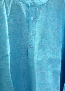 Pure Cotton Linen Kurta For Mens👍, Size :- 3XL✅