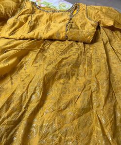 Beautiful Yellow Anarkali Dress